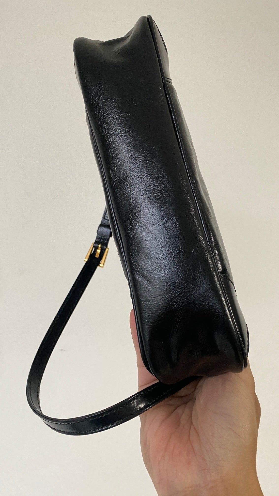 Prada Re-Edition 2002 Small Shoulder Bag in Black Soft Lux Calfskin Leather