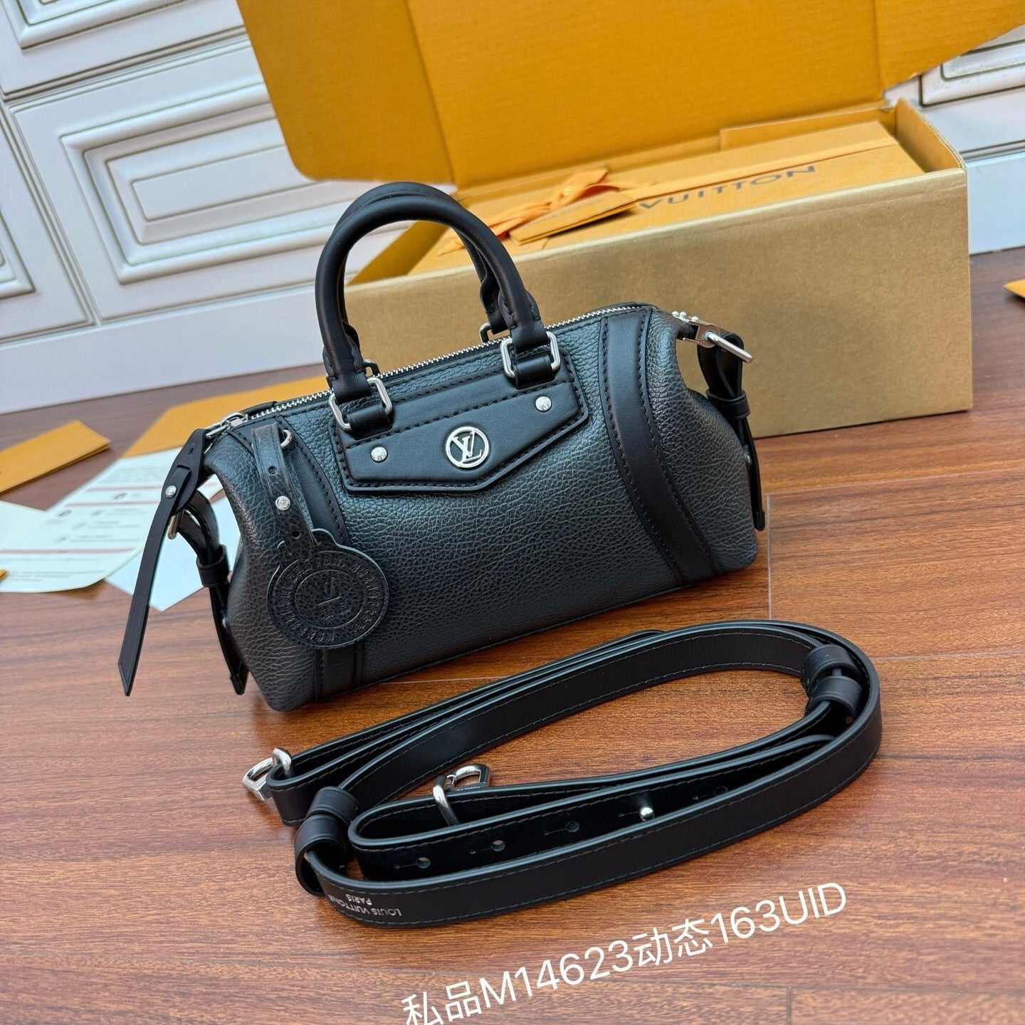 Louis Vuitton LV Biker PM Bag in Black Calf Leather