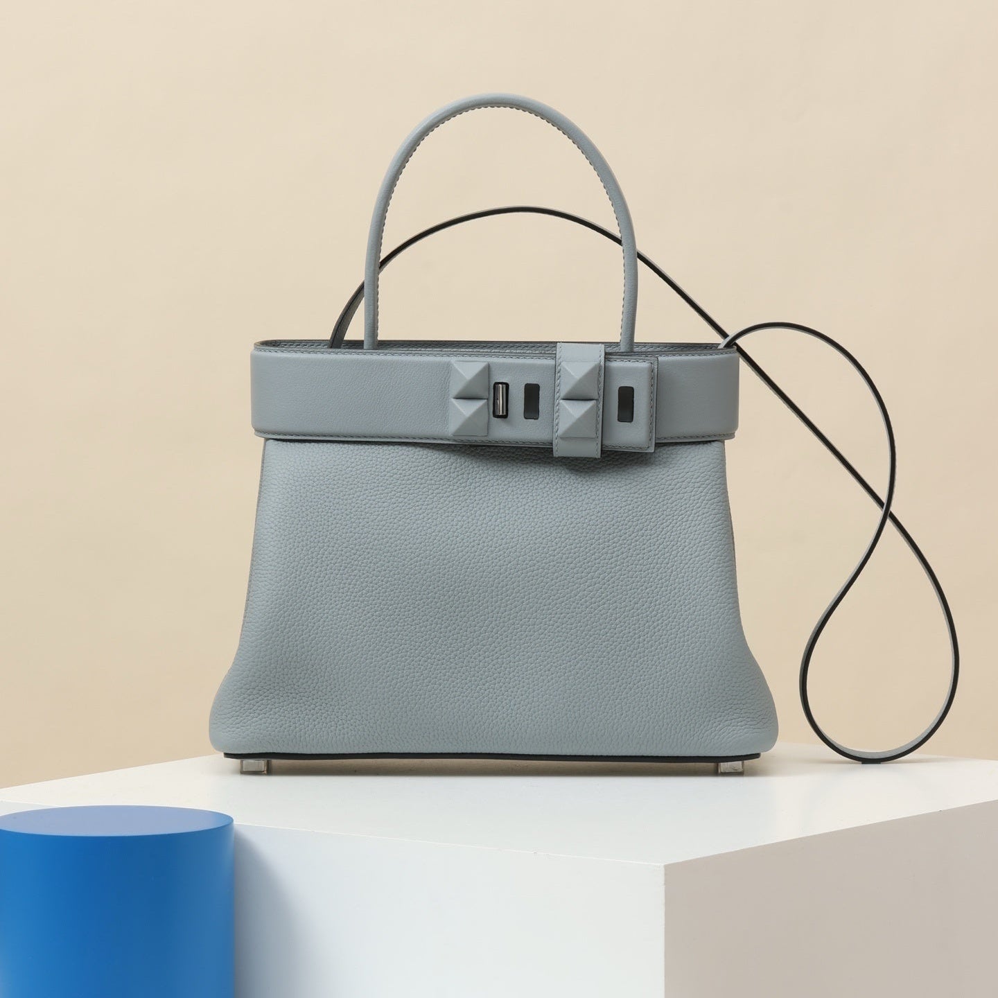 Hermès Medor Bag Gris Meyer Togo & Swift Leather