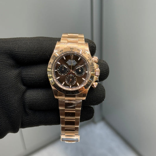 Rolex Cosmograph Daytona Everose Gold Chocolate Dial Watch
