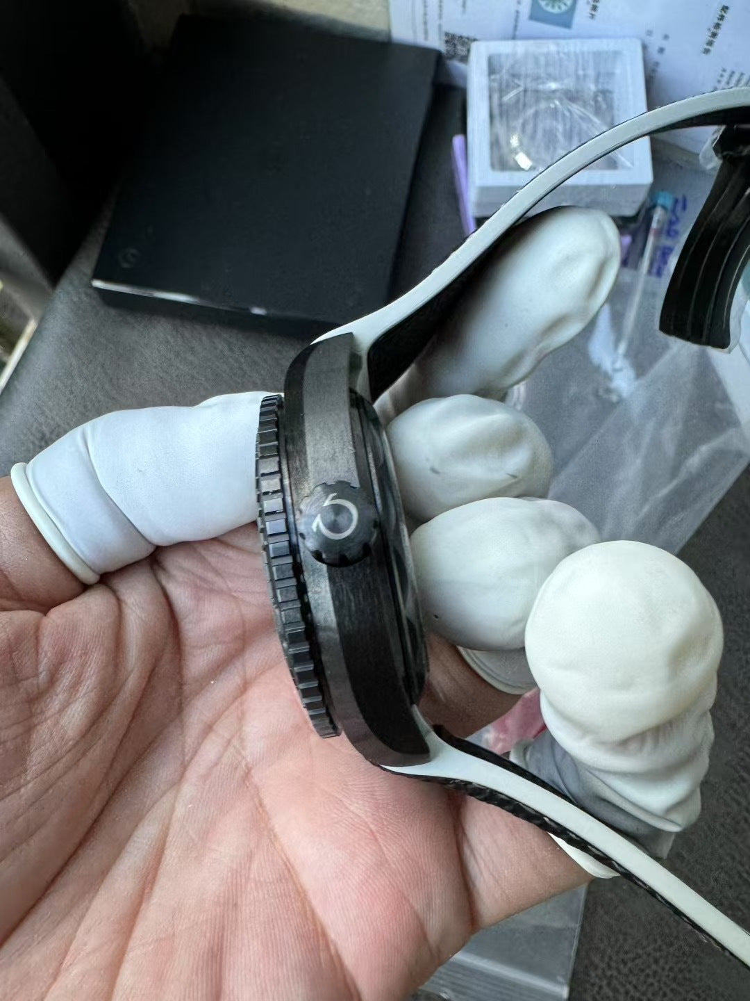 Omega Seamaster Planet Ocean Worldtimer 45.5mm Black Ceramic with Black Rubber Strap