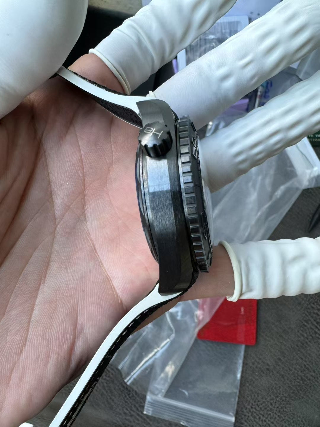 Omega Seamaster Planet Ocean Worldtimer 45.5mm Black Ceramic with Black Rubber Strap