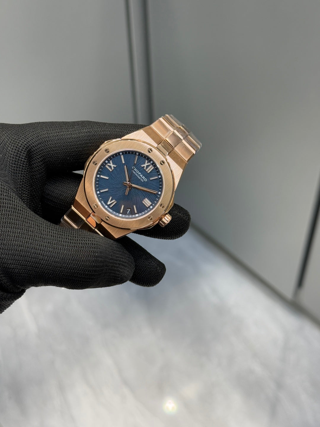 Chopard Alpine Eagle 41mm Ethical Rose Gold Blue Dial