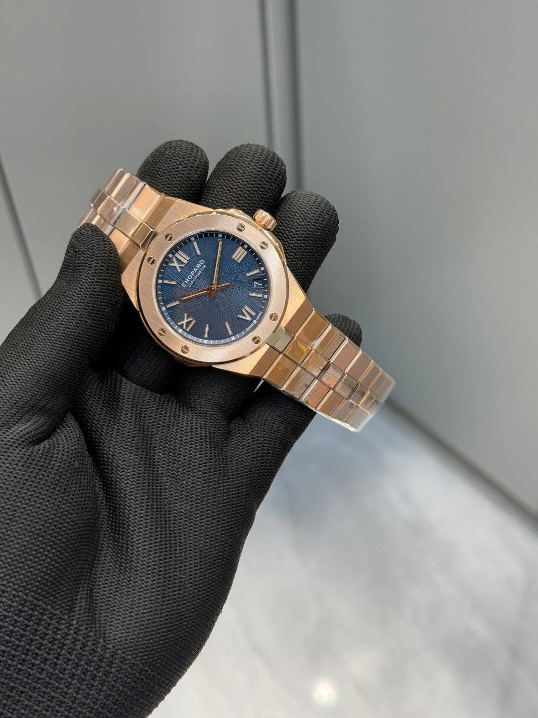 Chopard Alpine Eagle 41mm Ethical Rose Gold Blue Dial