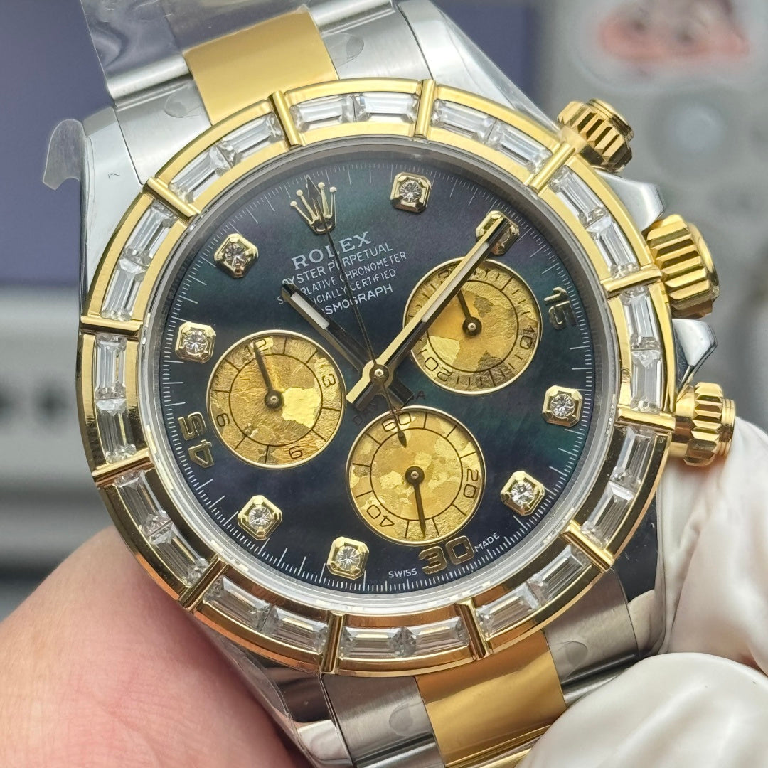Rolex Cosmograph Daytona Two-Tone Diamond Bezel Watch