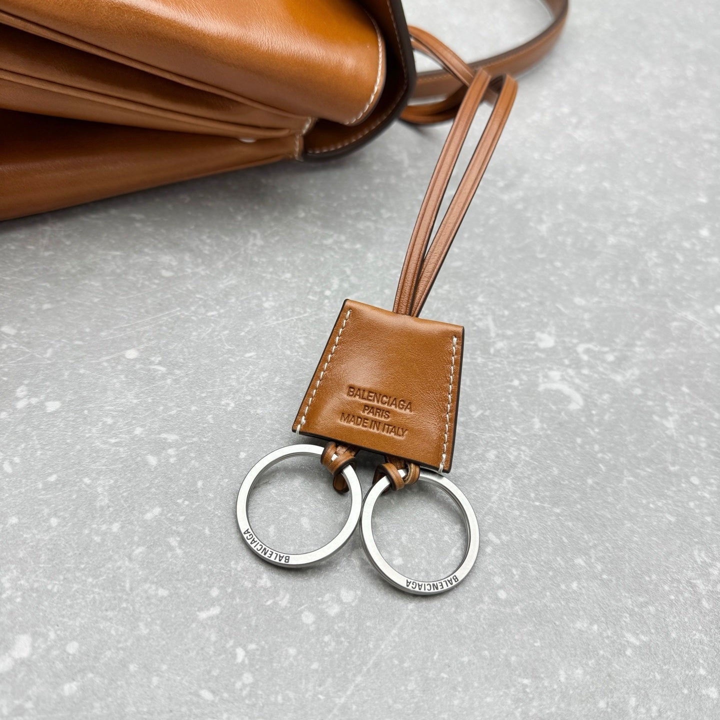 Balenciaga Rodeo Tan Cowboy Leather Handbag