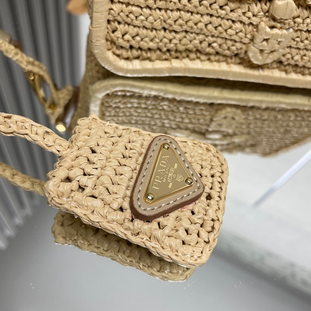 Prada Re-Edition Crochet Mini Shoulder Bag / Crochet Brique Bag