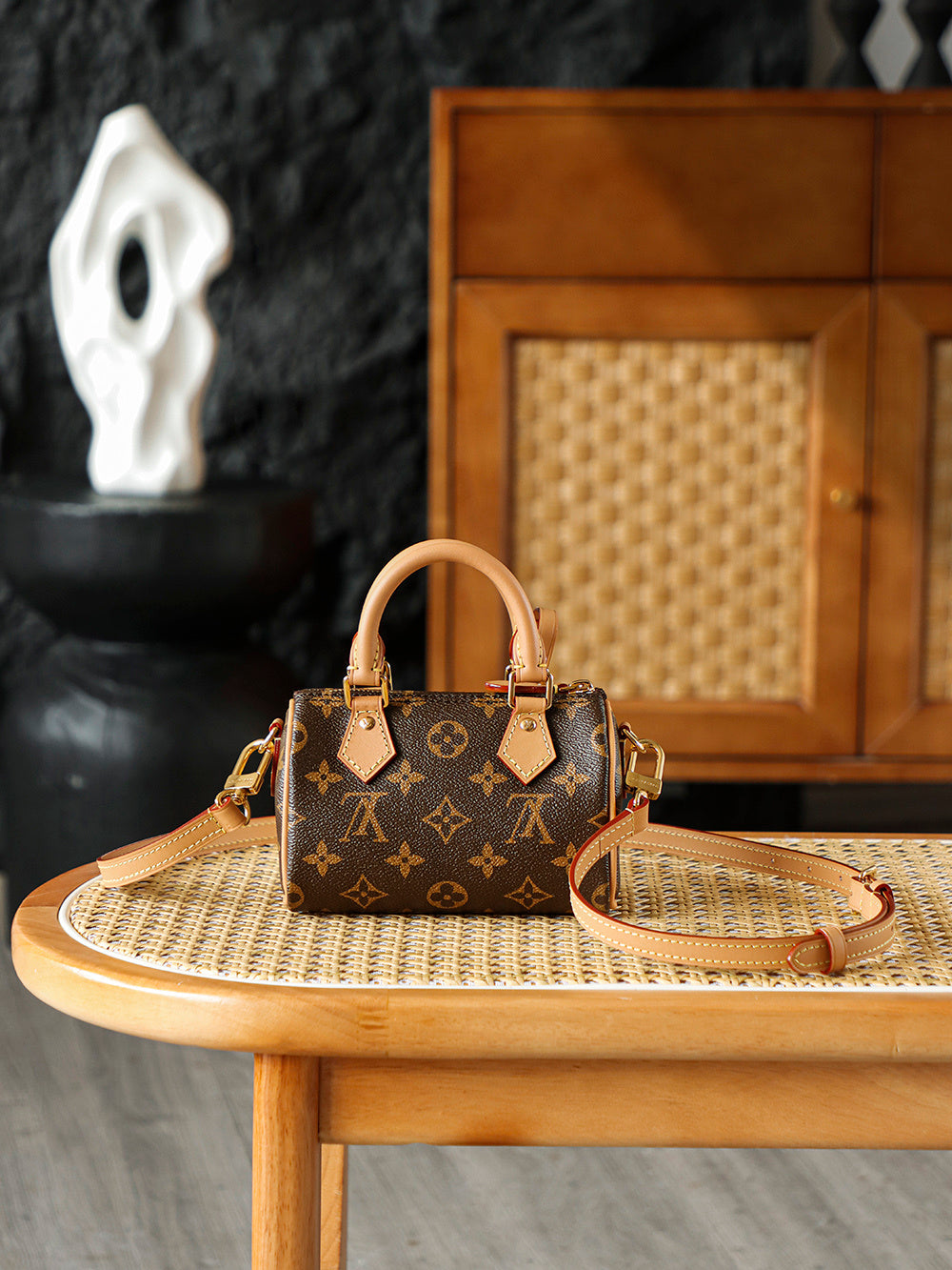Louis Vuitton Nano Speedy Bag – Monogram Canvas with Cowhide Leather Trim