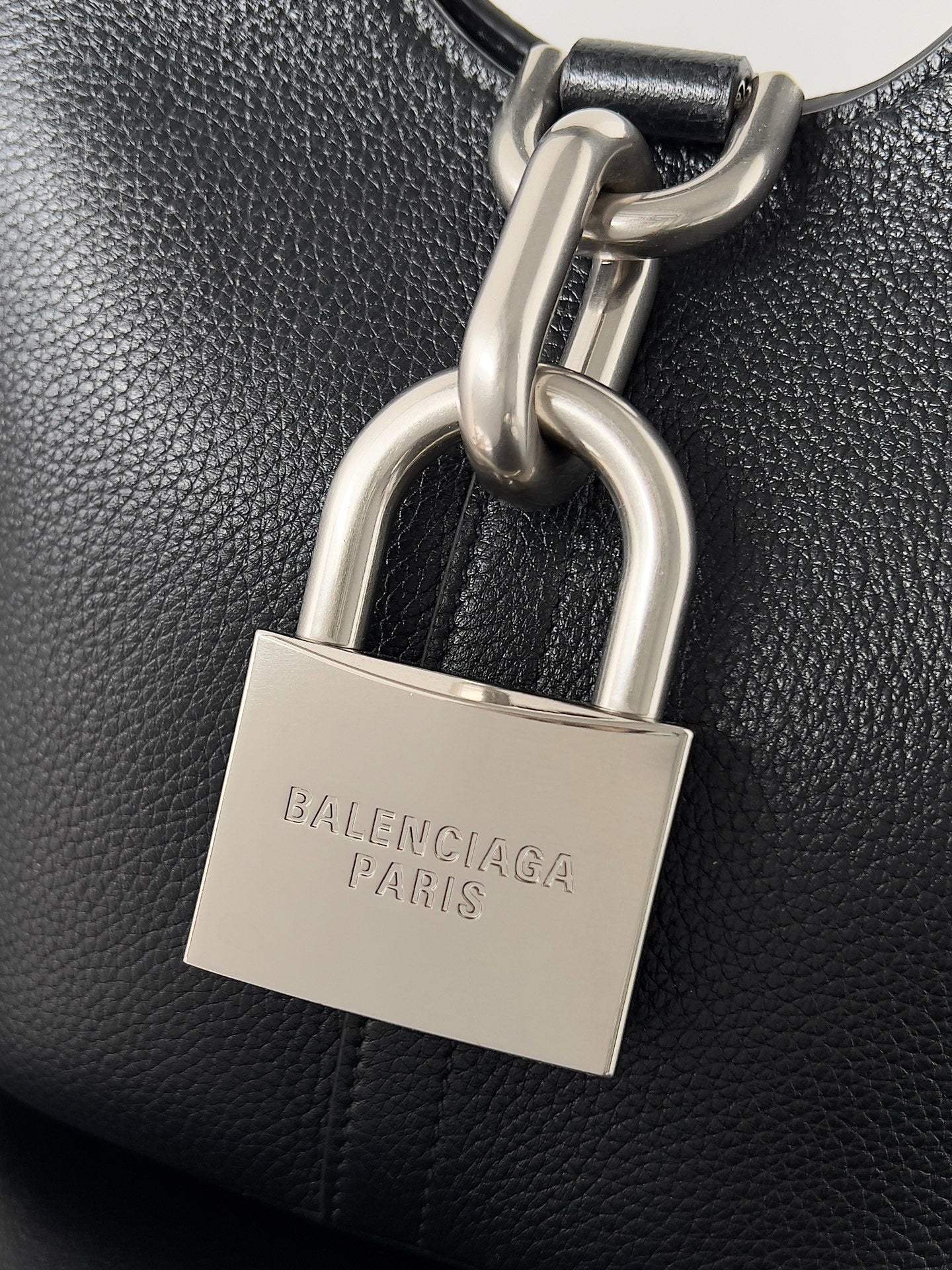 Balenciaga Locker Small Black Leather Crossbody Bag