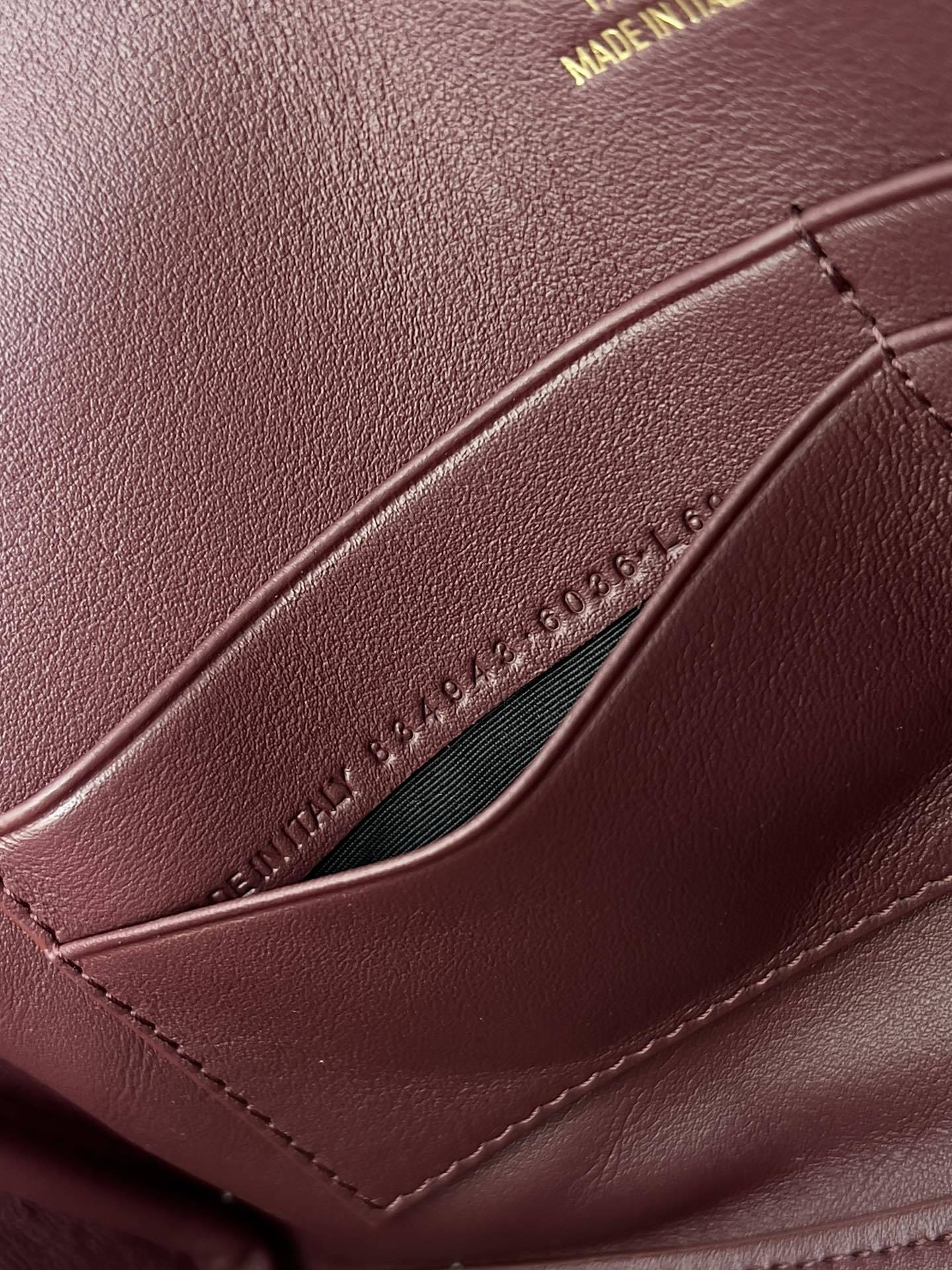 Balenciaga Bel Air Leather Clutch with Gold Hardware