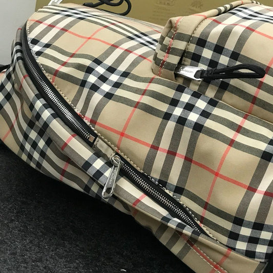 Burberry Jett Backpack in Archive Beige Vintage Check