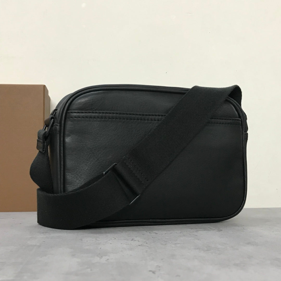 Burberry Paddy Italian-Tanned Calf Leather Crossbody Bag with Debossed Logo