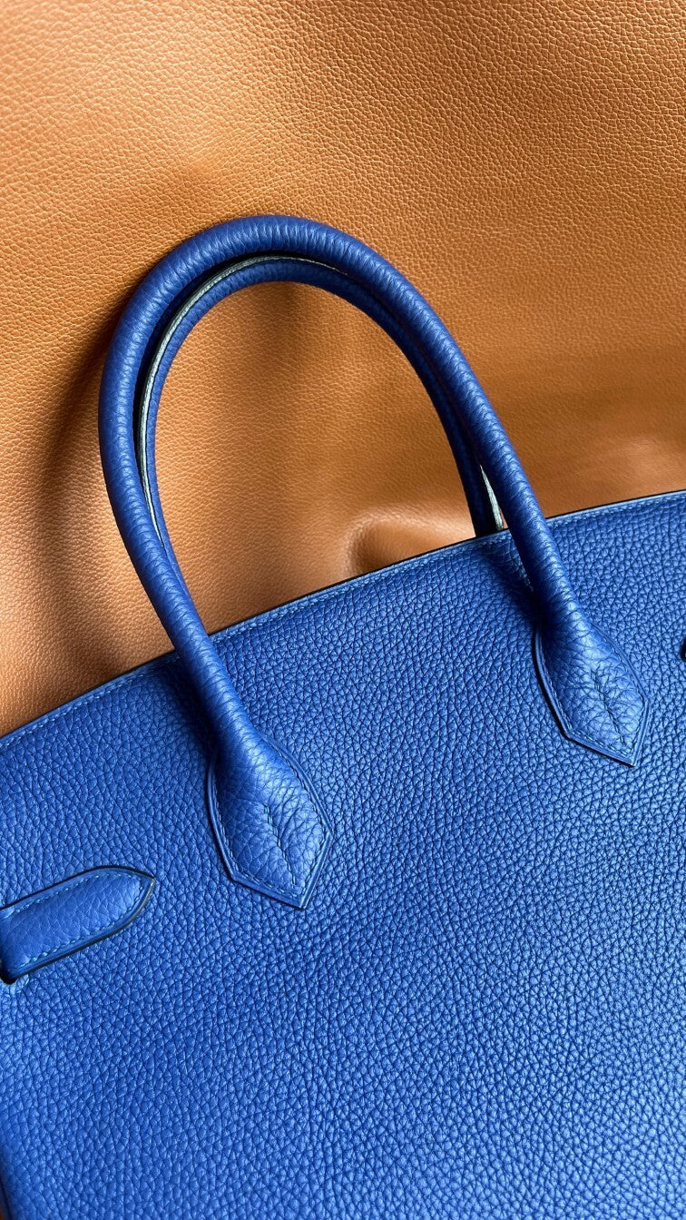 Hermès Birkin Blue Electric Palladium Hardware
