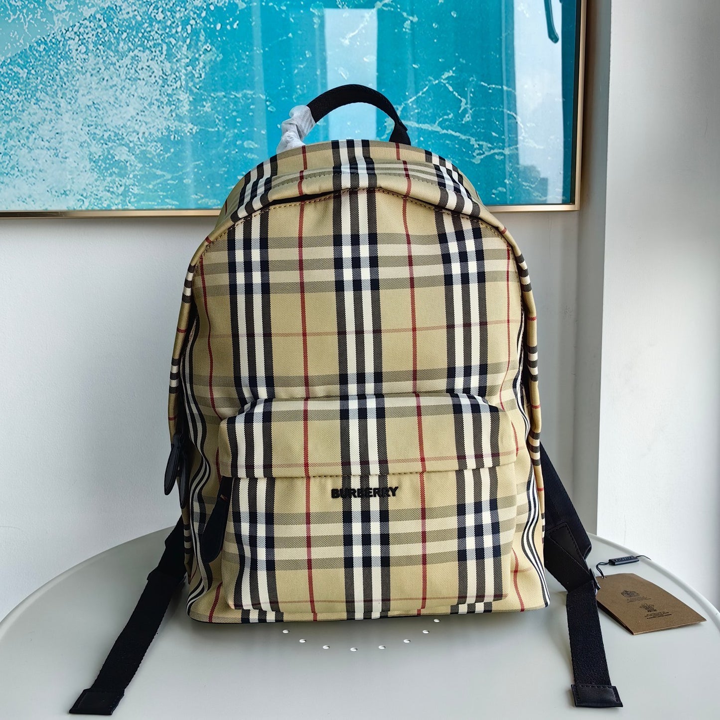 Burberry Jett Backpack Archive Beige Check Luxury Backpack