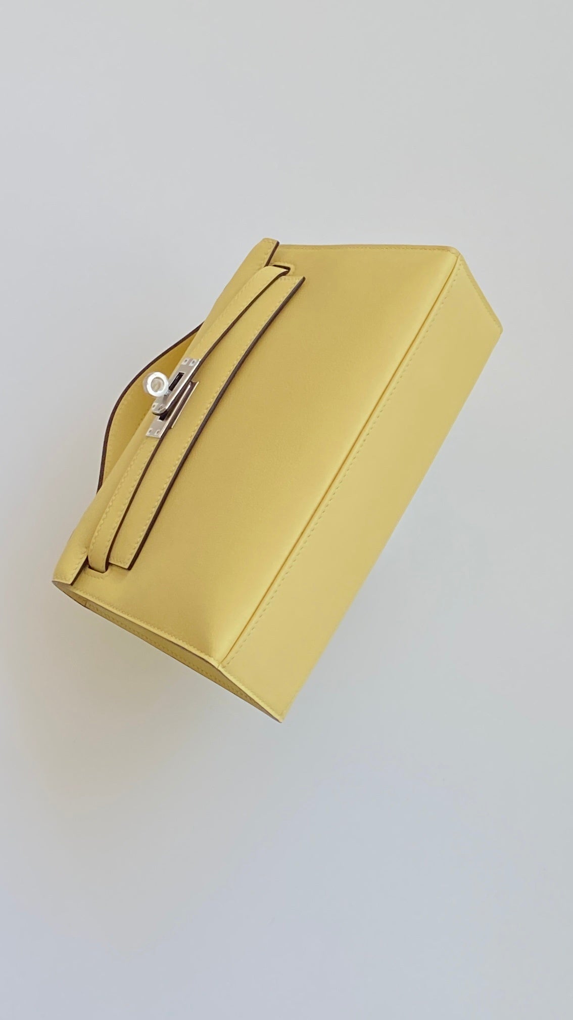 Hermès Kelly Pochette Yellow Swift Leather