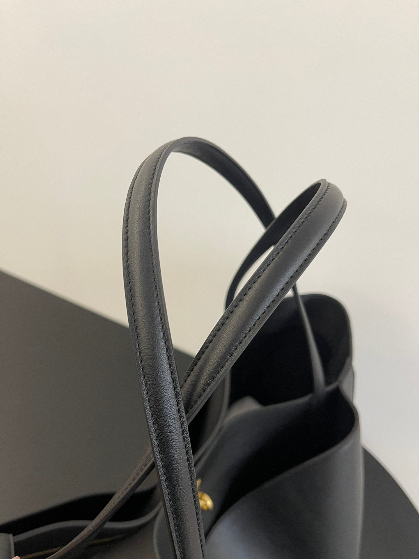 Balenciaga Rodeo Black Calfskin Leather Tote Bag