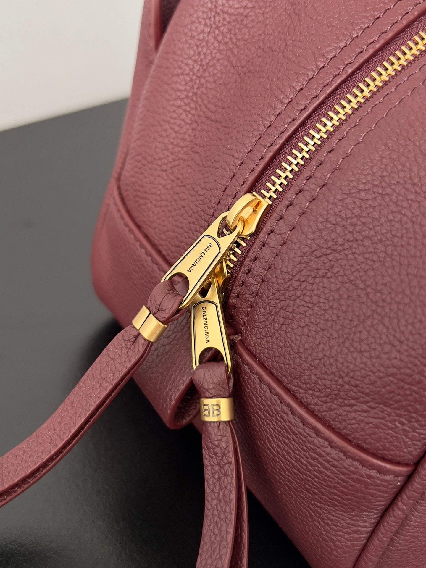 Women’s Purple Small Leather Carrie Bowling Bag