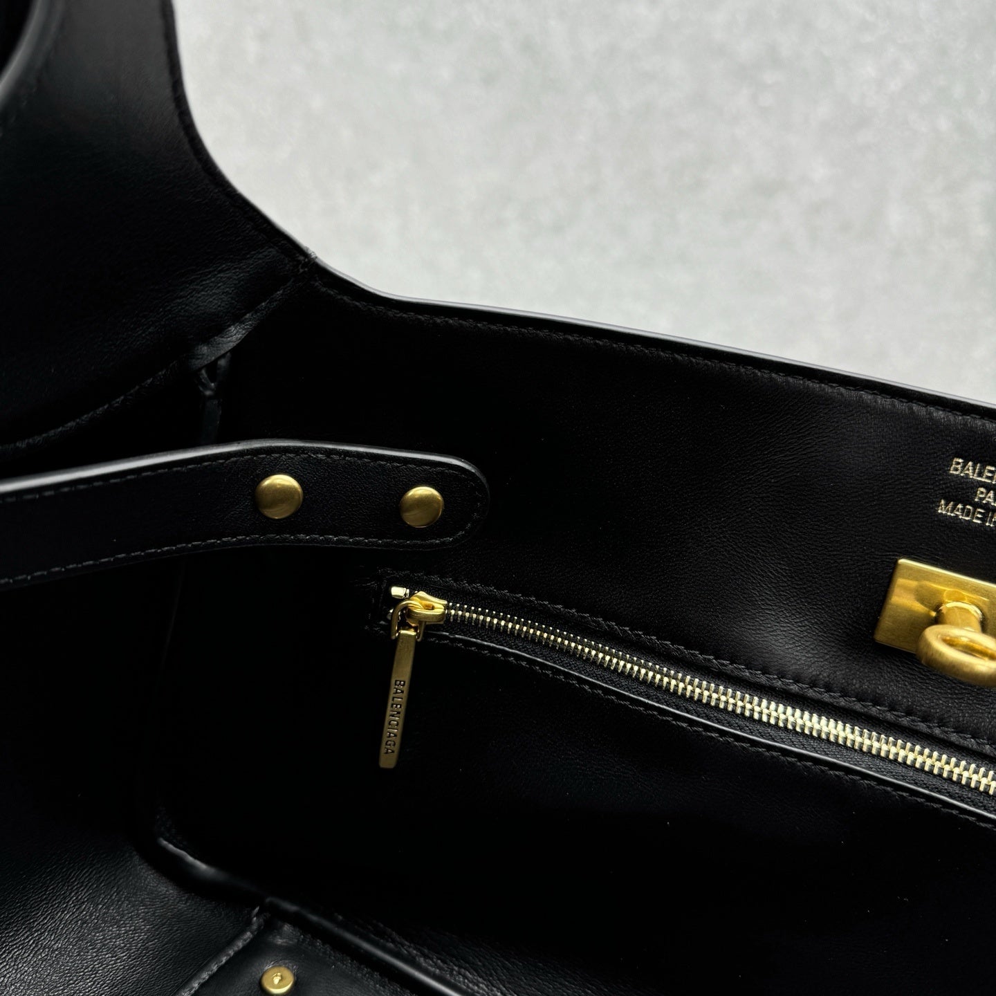 Balenciaga Bel Air Small Black Leather Shoulder Bag