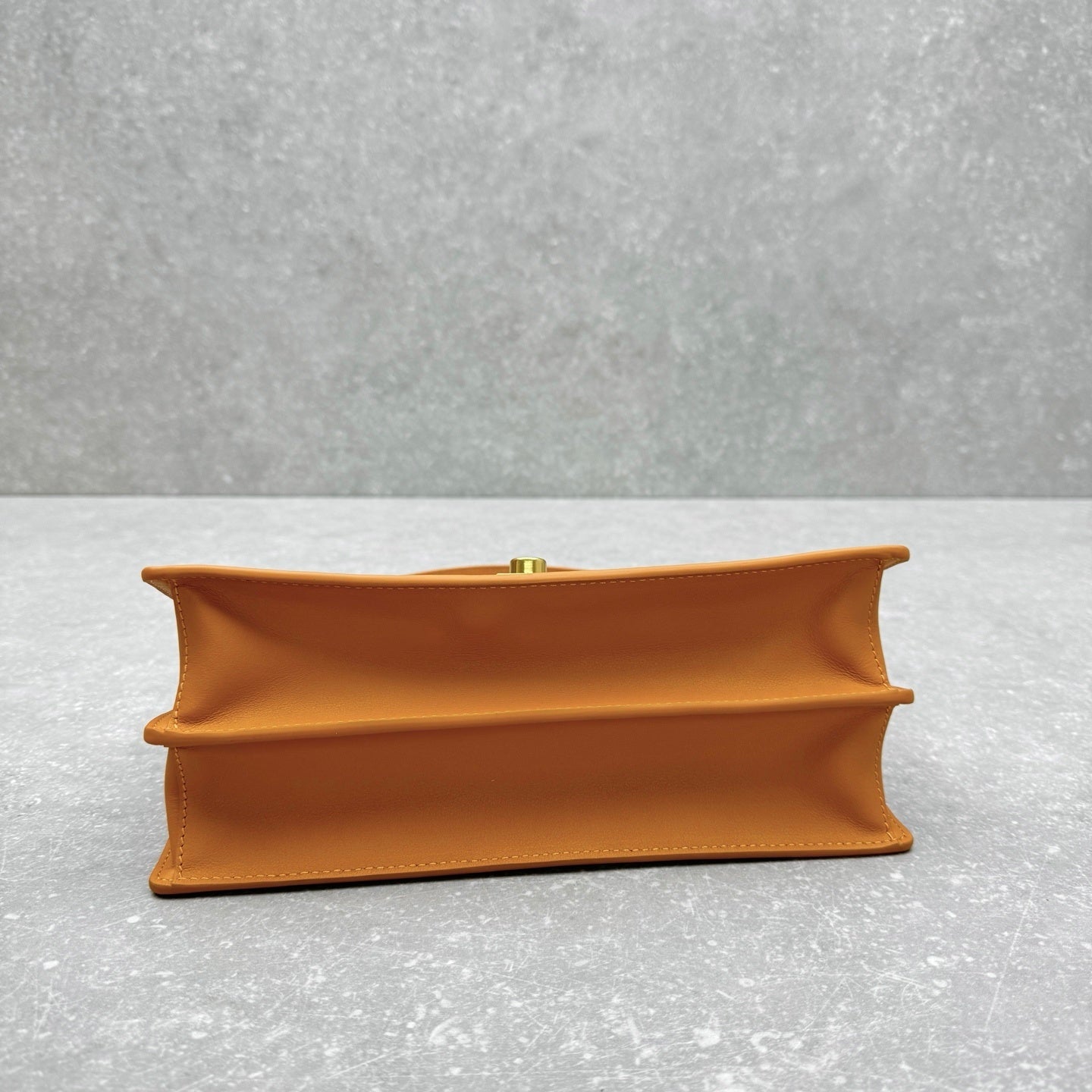 Prada Soft Sound Medium Shoulder Bag in Amber Calfskin Leather