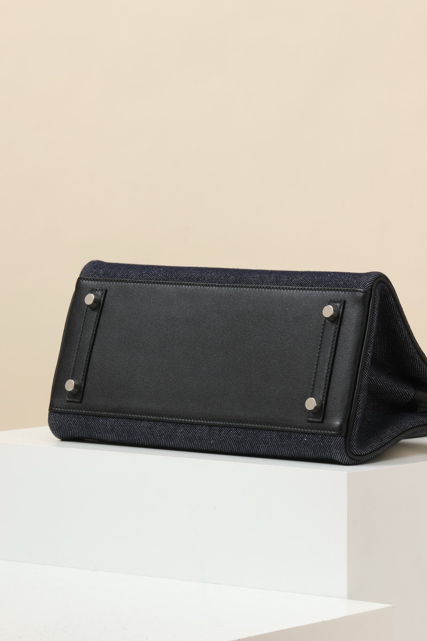 Hermès Birkin Shoulder Light 29 Black Swift & Denim
