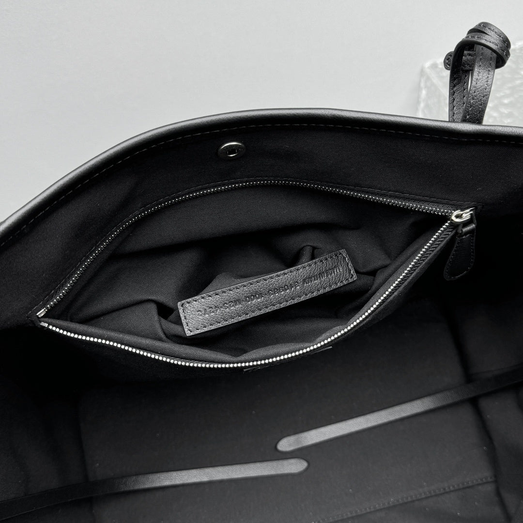 Balenciaga Medium Biarritz Black Calfskin Tote