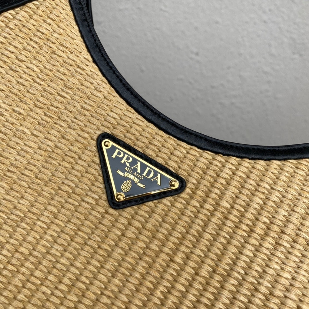 Prada Woven Cleo Shoulder Bag