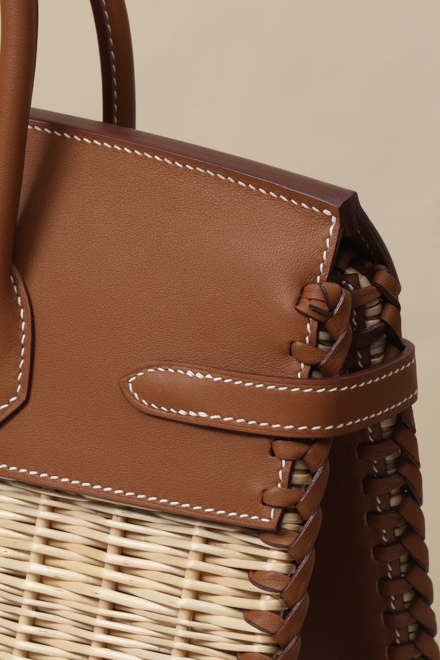 Hermès Birkin 25 Picnic Wicker Gold Swift Leather