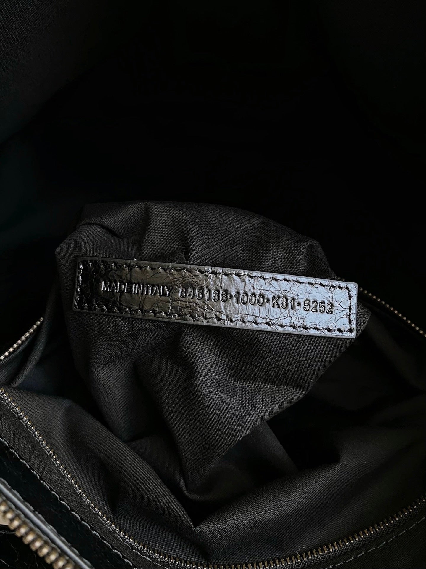 Balenciaga Le City Medium Black Arena Lambskin
