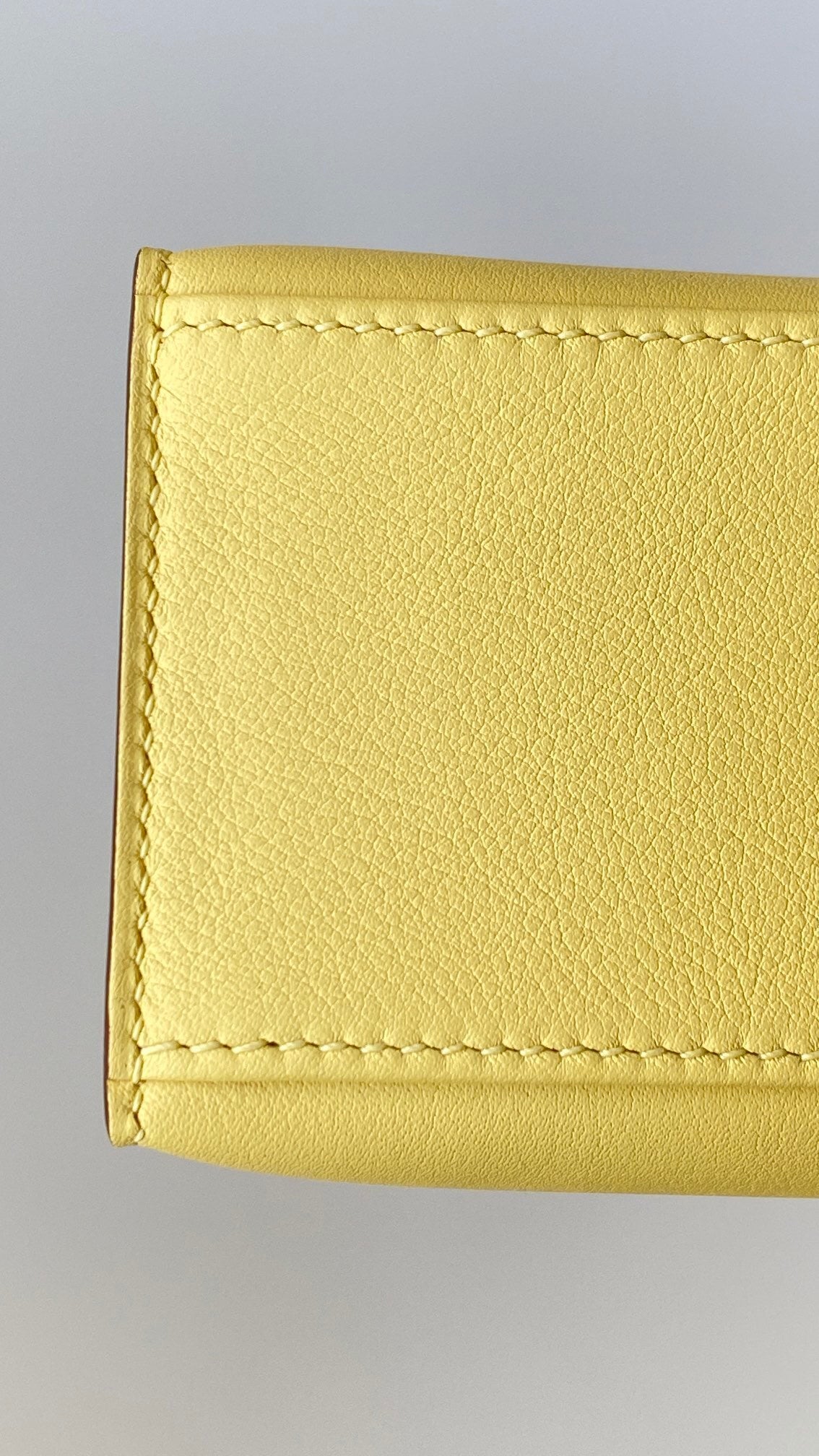 Hermès Kelly Pochette Yellow Swift Leather