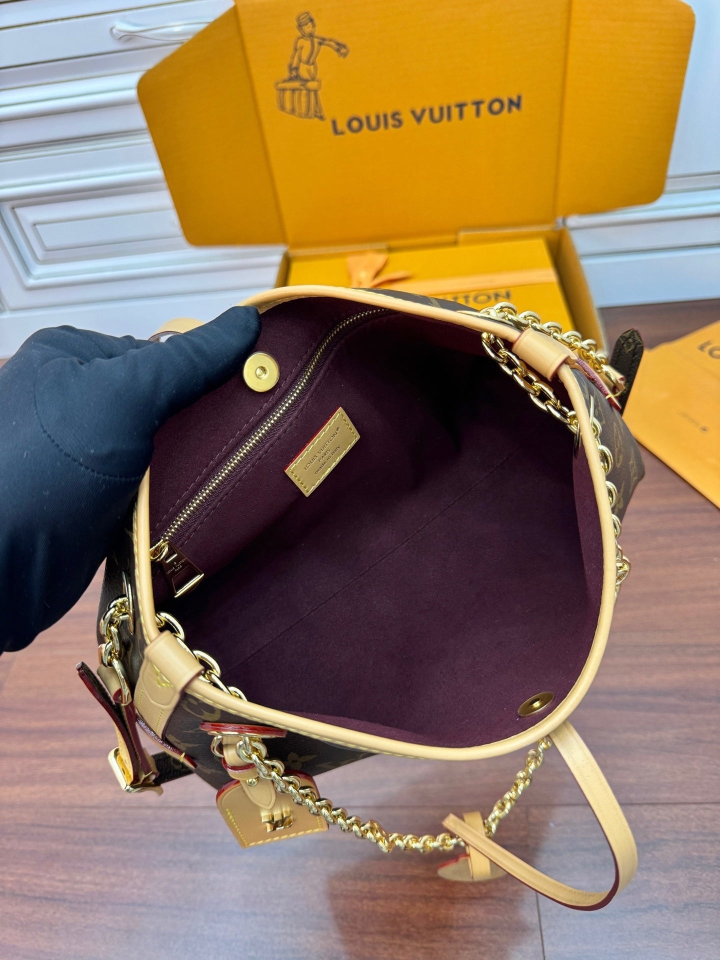 Louis Vuitton CarryAll BB Bag – Monogram Canvas with Natural Leather Trim