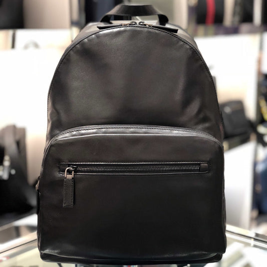 Prada Sporty Chic Black Calf Leather Backpack