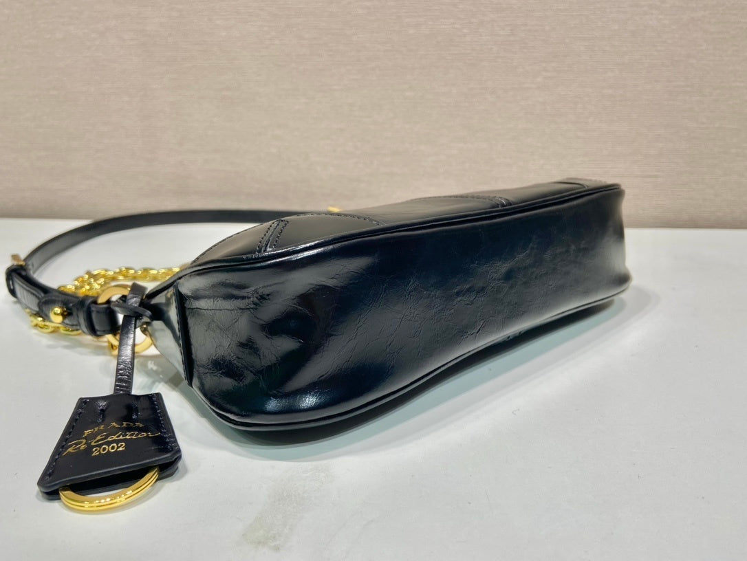 Prada Re-Edition 2002 Medium Leather Shoulder Bag