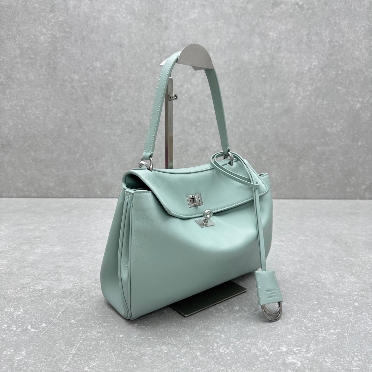 Balenciaga Rodeo Small Mineral Green Leather Bag