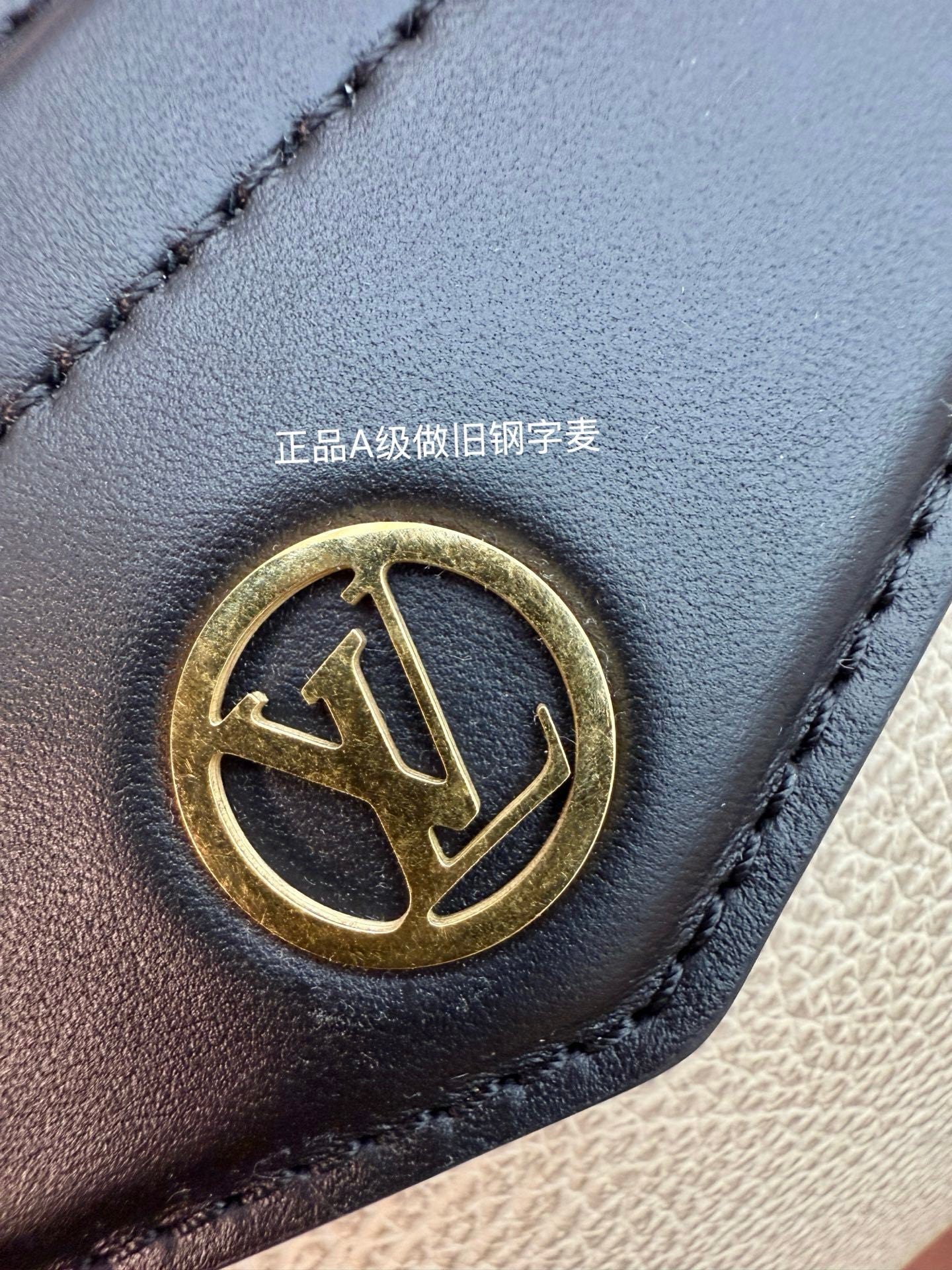 Louis Vuitton Biker PM Bag in Pixel Grège Lambskin with Black Leather Trim