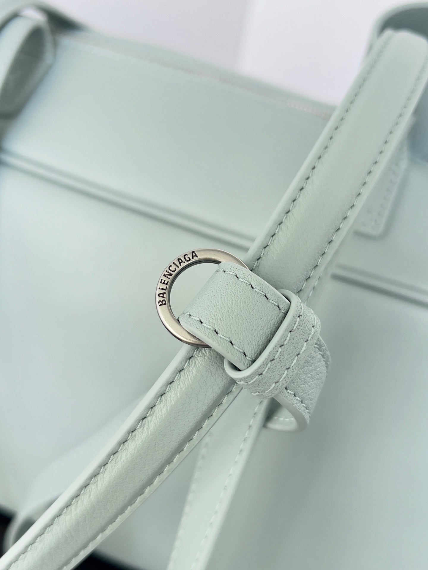 Balenciaga Carrie Bowling Bag Light Green