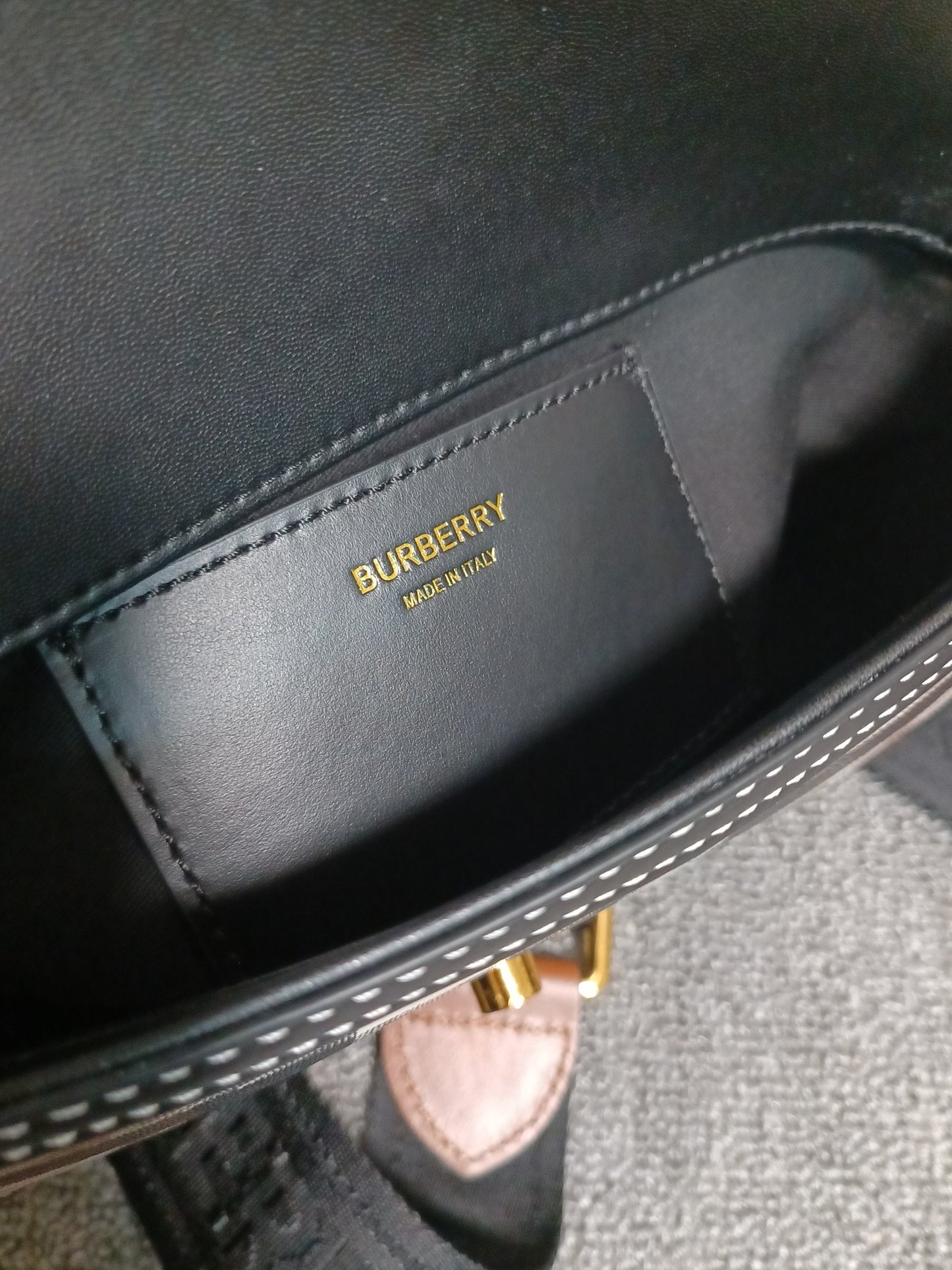 Burberry Note Bag Dark Birch Brown Check Canvas Luxury Crossbody
