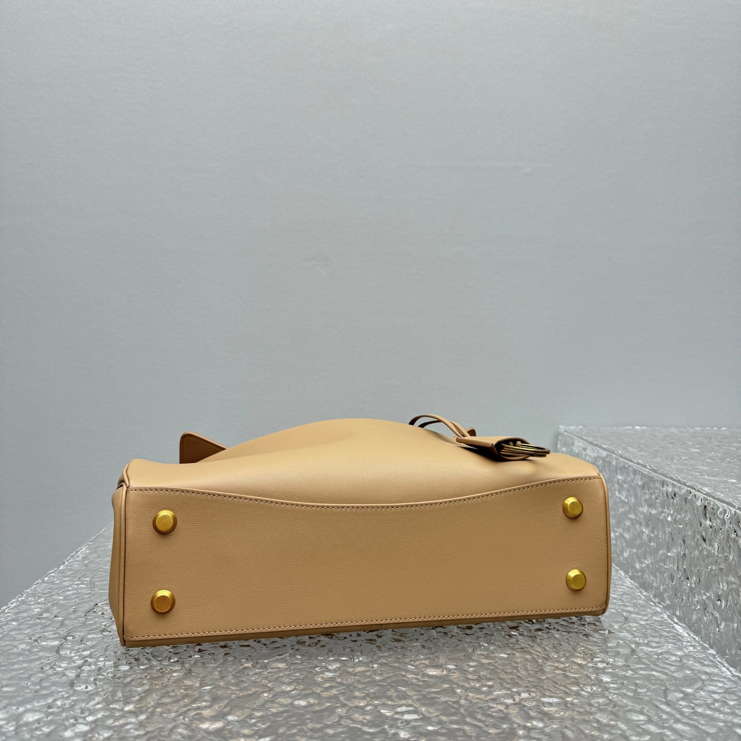Balenciaga Rodeo Beige Leather Shoulder Bag