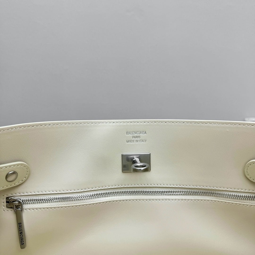 Balenciaga Bel Air Small Shoulder Bag | Silver Hardware Luxury Handbag
