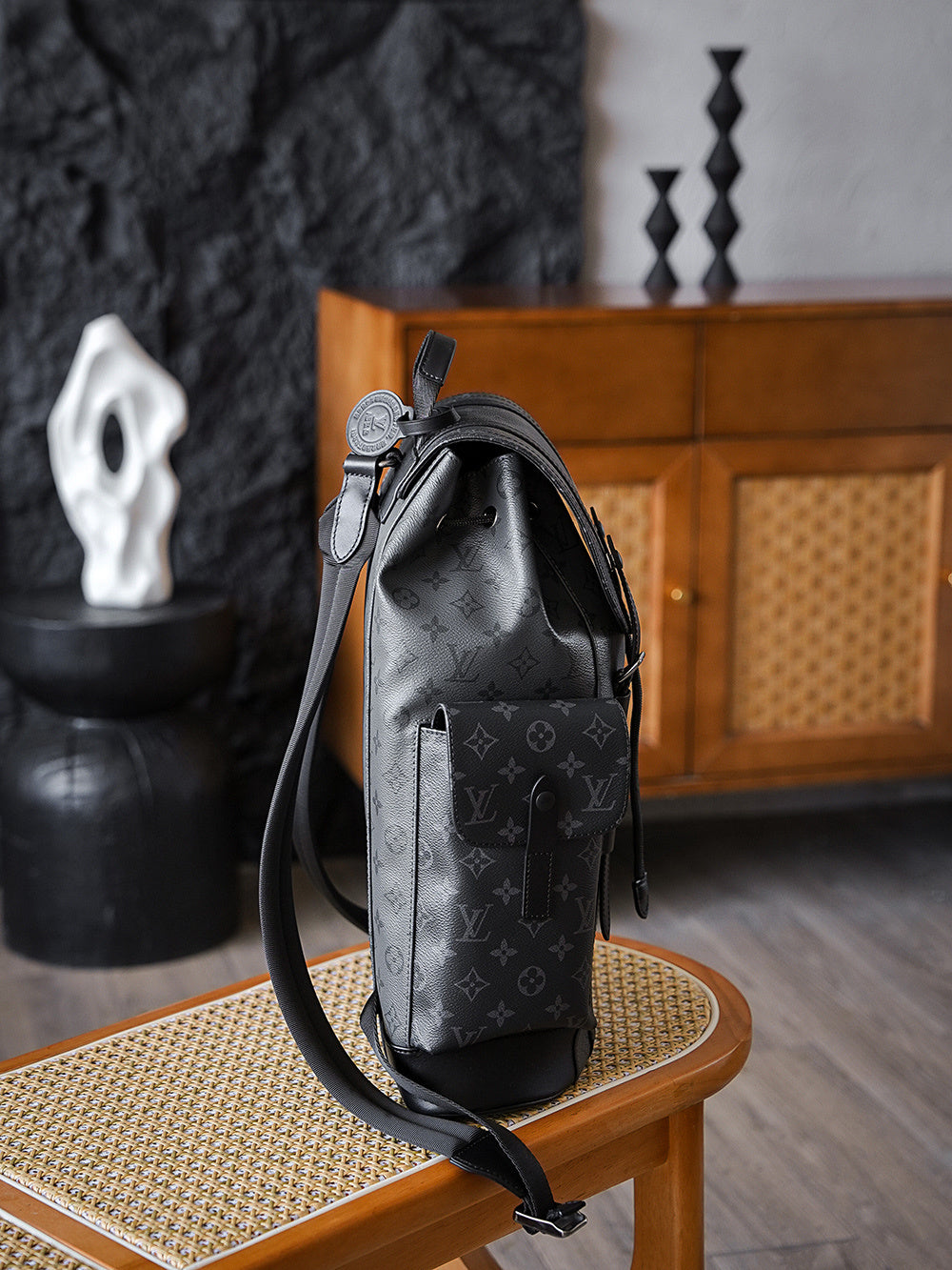 Louis Vuitton Christopher Backpack in Monogram Eclipse Reverse