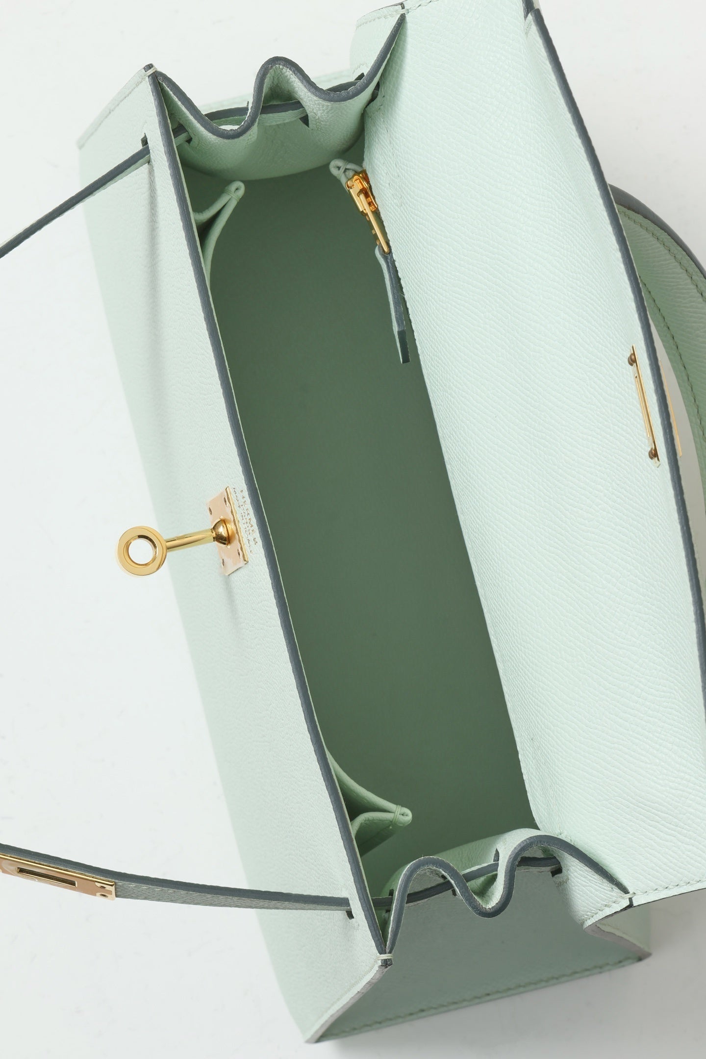 Hermès Kelly 25 Sellier Vert Peppermint Epsom