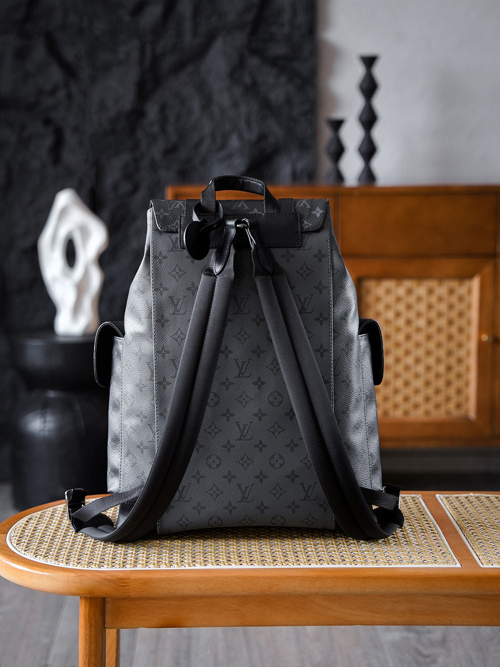 Louis Vuitton Christopher Backpack in Monogram Eclipse Reverse