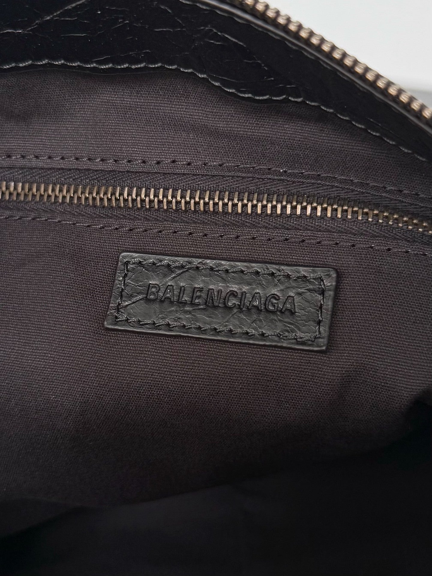Balenciaga Le City Moto Medium Leather Shoulder Bag