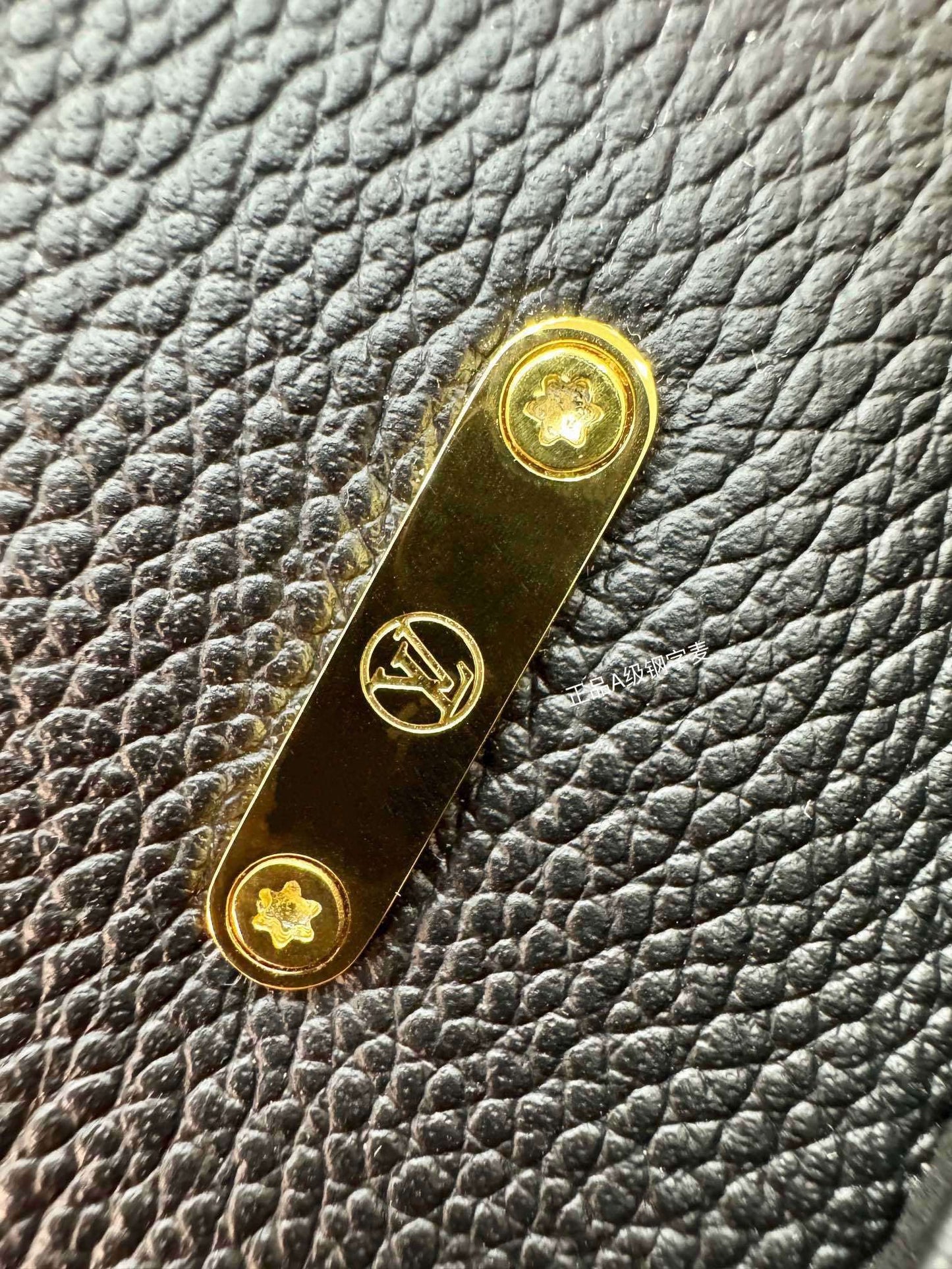 Louis Vuitton Nano Madeleine Bag in Black Monogram Empreinte Leather