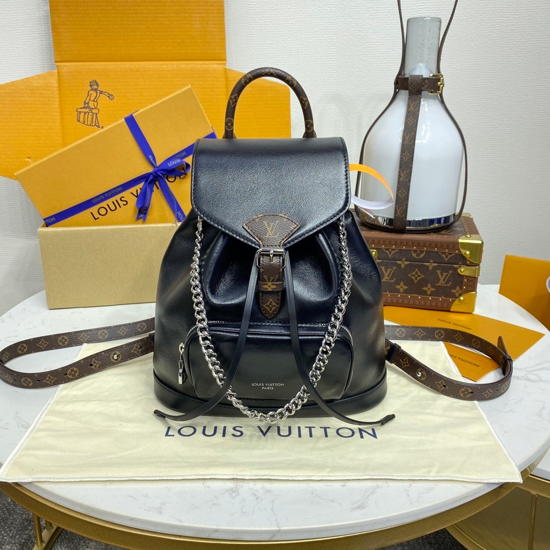 Louis Vuitton Montsouris Backpack Luxury LV Monogram Bag