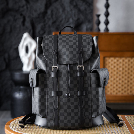 Louis Vuitton Christopher PM Backpack in Damier Graphite
