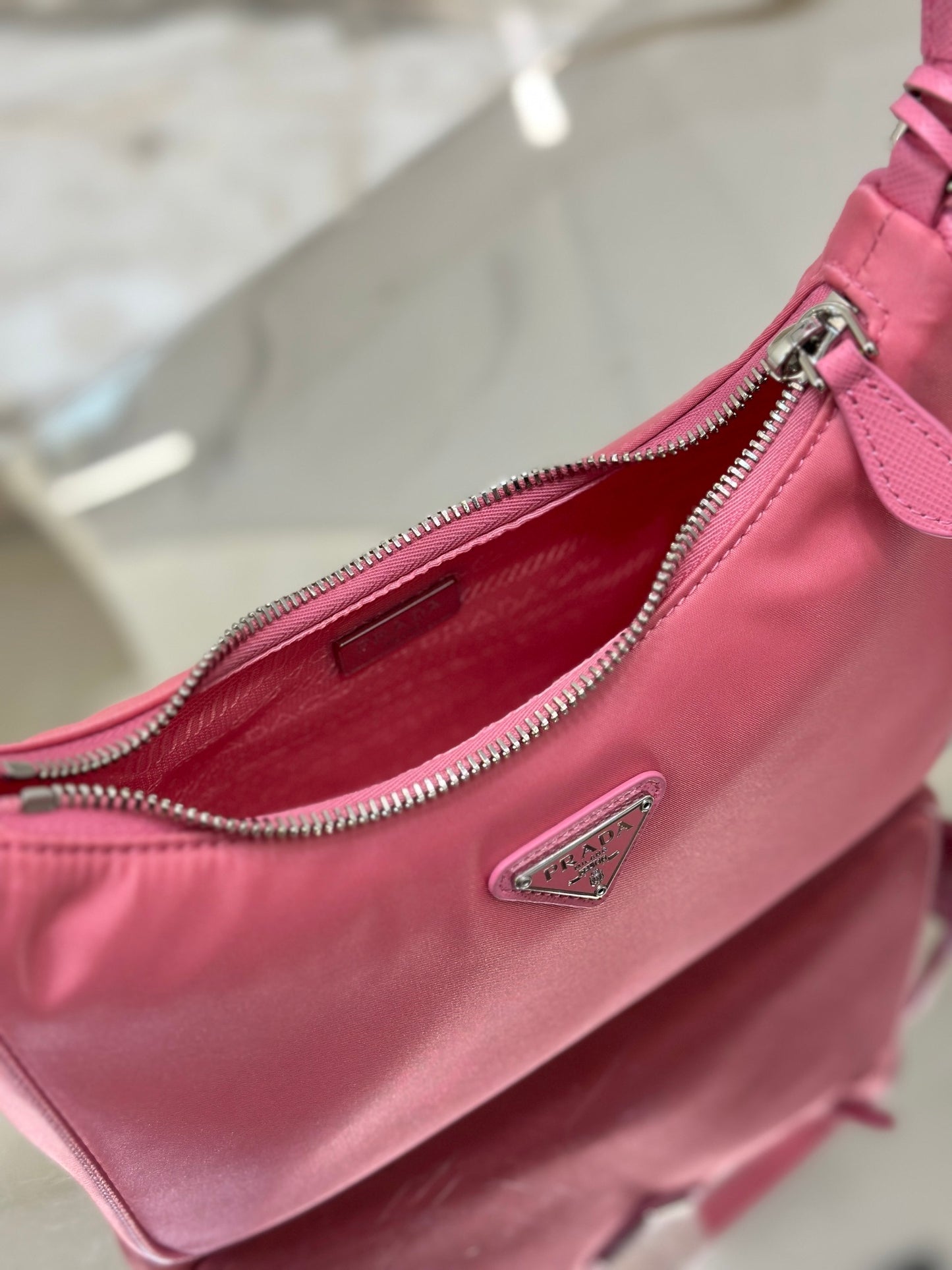 Prada Re-Edition 2005 Re-Nylon Shoulder Bag – Pink