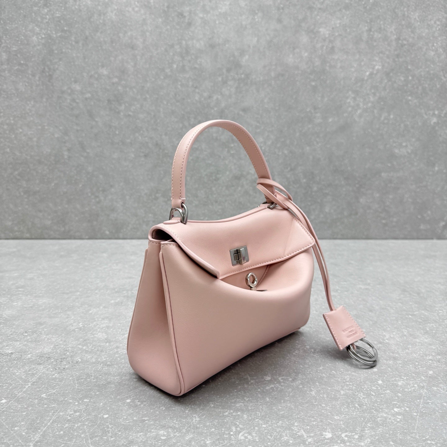 Balenciaga Rodeo Mini Pastel Pink Suede Tote Bag