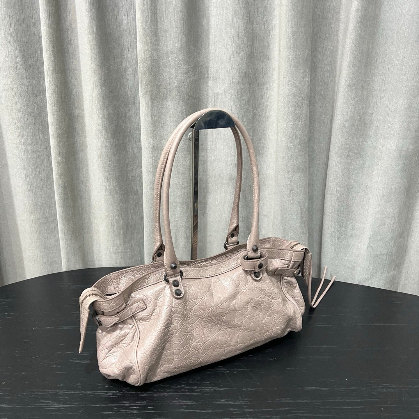 Balenciaga Bel Air Black Smooth Calfskin Shoulder Bag