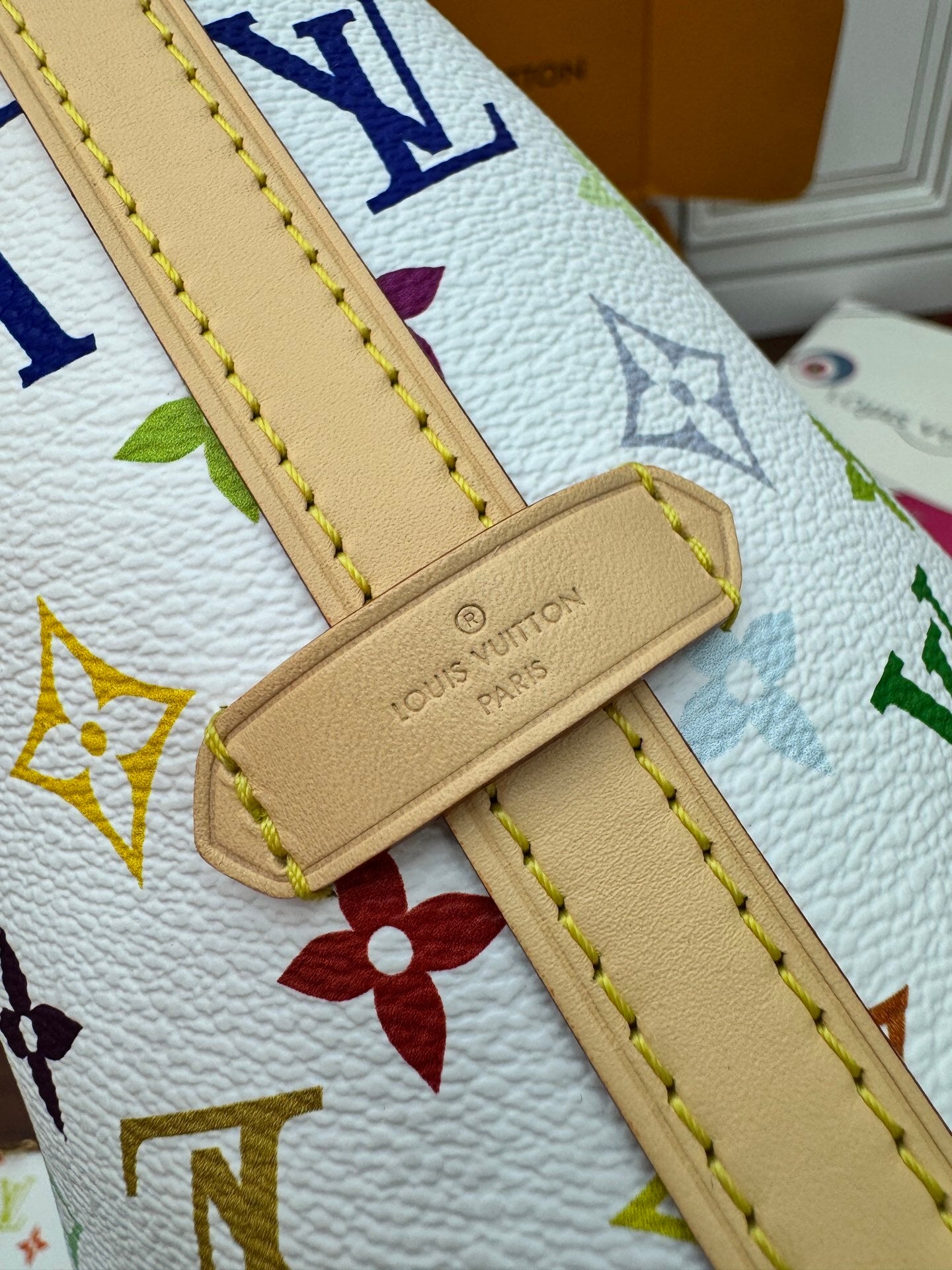Louis Vuitton x Takashi Murakami CarryAll PM – White Monogram Canvas