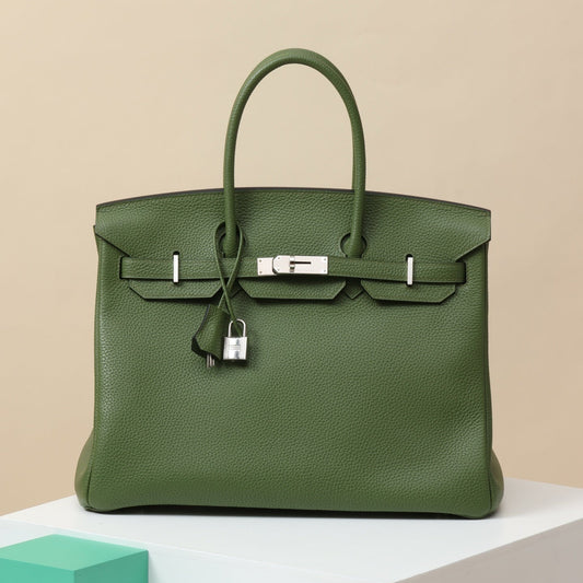 Hermès Birkin 35 Green – Classic Luxury Designer Handbag